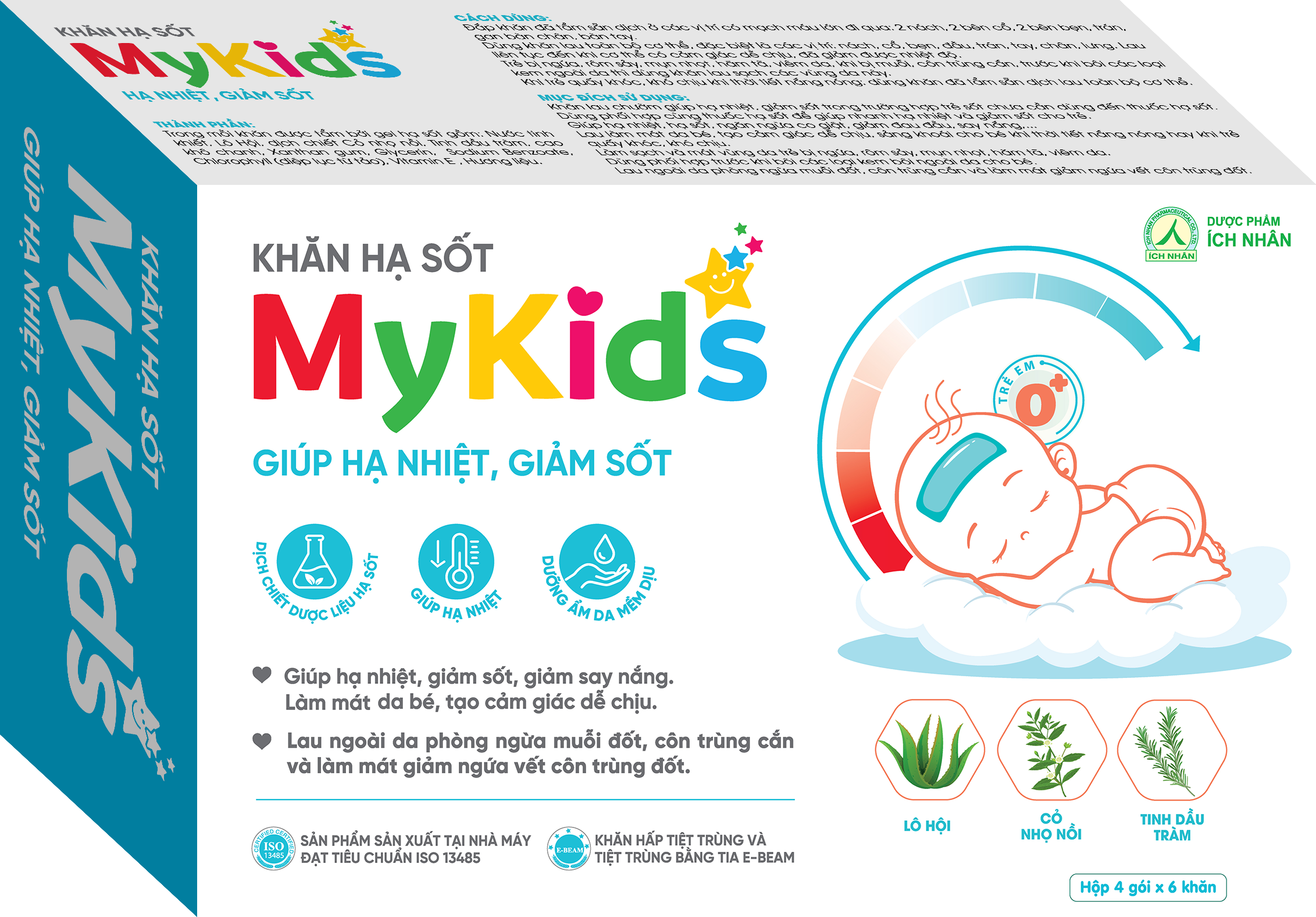 Khăn hạ sốt Mykids