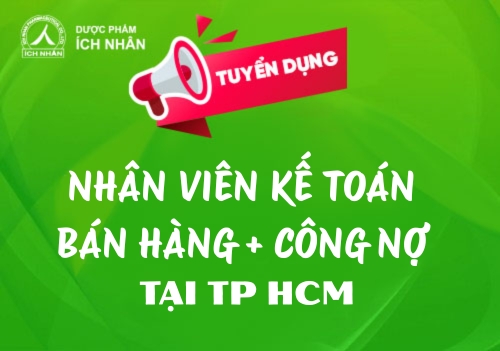 Tuyển Nhân viên Kế Toán Bán Hàng + Công Nợ tại Tp HCM