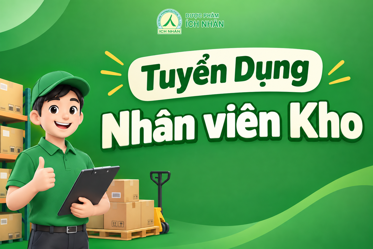 Tuyển Dụng nhân Viên Kho Dược Phẩm Tại TP.HCM